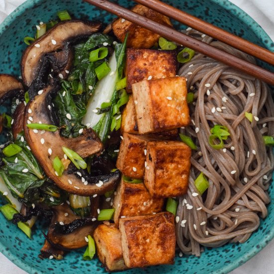 Miso Tofu Noodle Bowls