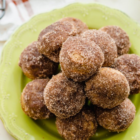 Baked Apple Cider Donut Holes