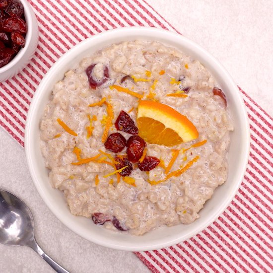 Cranberry Orange Oatmeal