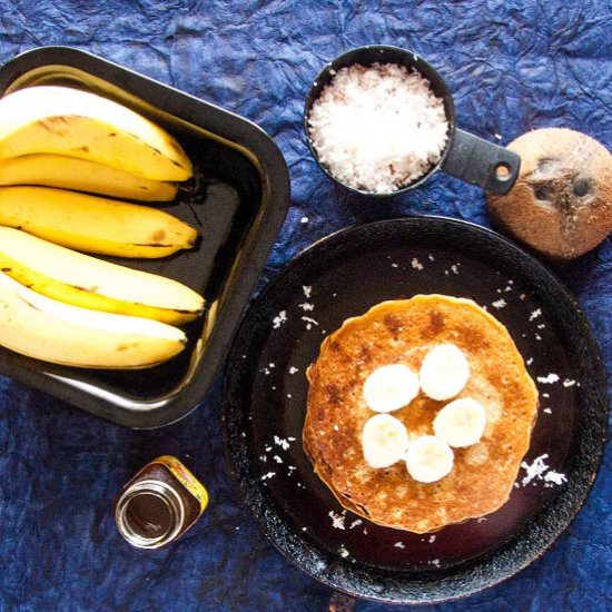 Eggless Banana Pancake Recipe