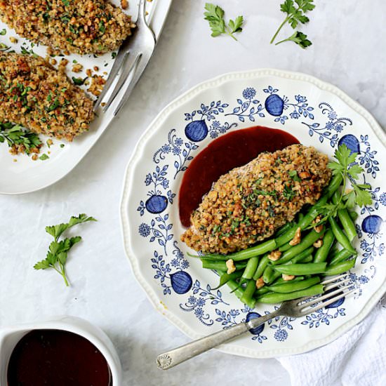 Walnut Chicken Pomegranate Sauce