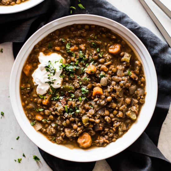 Crockpot Lentil Soup