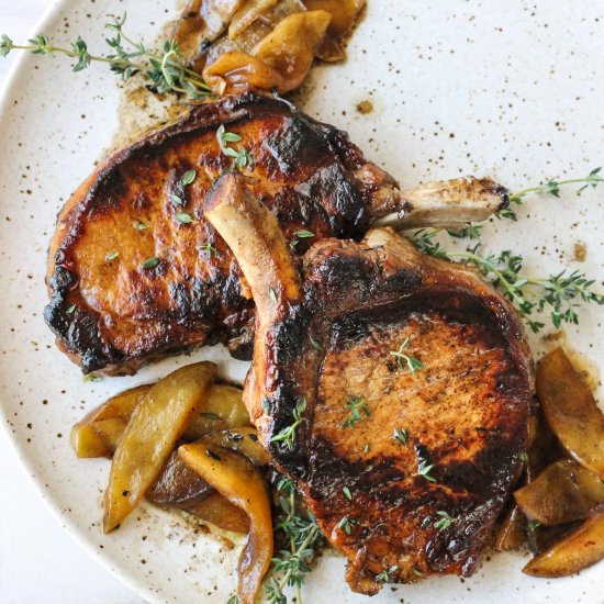 Cider-Brined Pork Chops