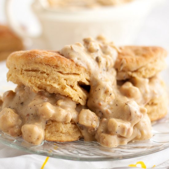 Vegan Biscuits and Gravy