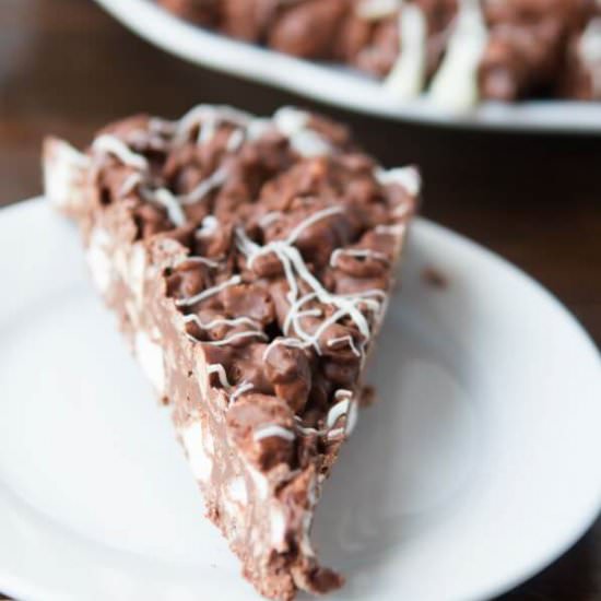 Rocky Road Chocolate Pizza