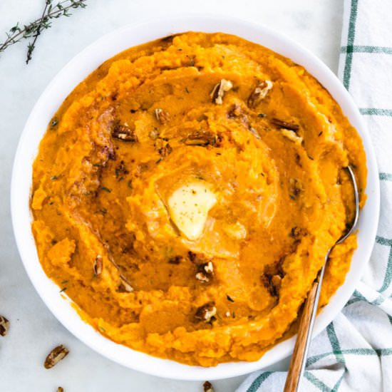 The Easiest Mashed Sweet Potatoes