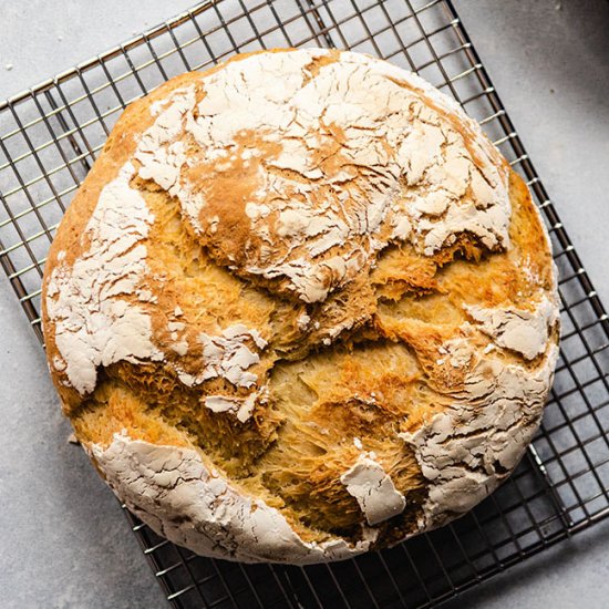 Crusty bread without a dutch oven