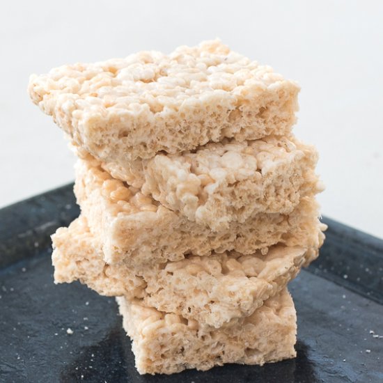 Coconut Oil Rice Krispie Treats