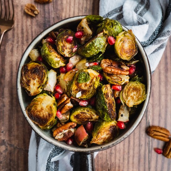 Apple Roasted Brussels Sprouts