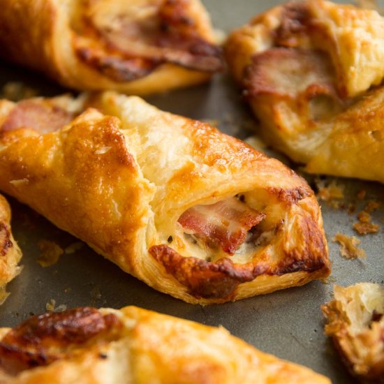 Cheese and Bacon Turnovers