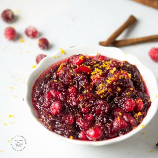 The Easiest & Best Cranberry Sauce