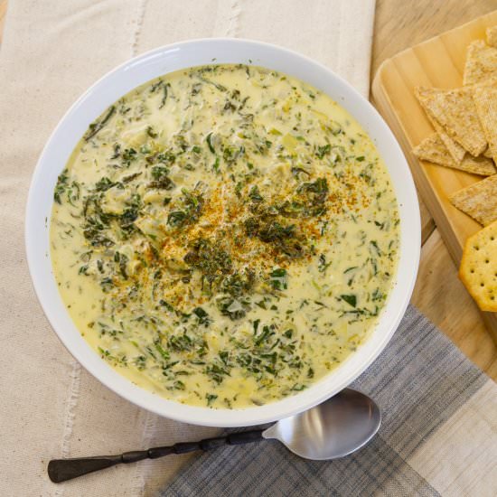 Spinach Artichoke Dip Soup