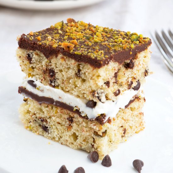 Sheet Pan Cannoli Cake