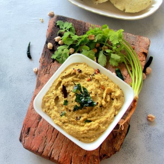 coriander root Chickpea Chutney