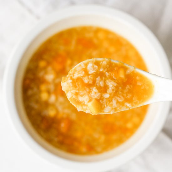 Pumpkin Congee Rice Porridge