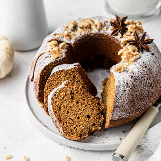 HEALTHY PUMPKIN BUNDT CAKE GF