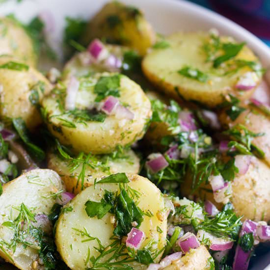 Easy Mediterranean Potato Salad