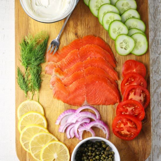 Smoked Salmon Brunch Board