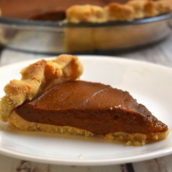 Grain Free Vegan Pumpkin Pie