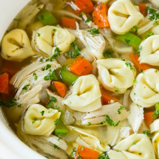 Chicken Tortellini Soup