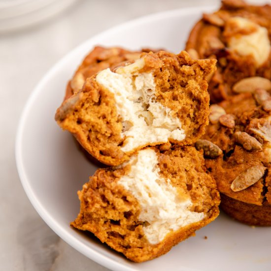 Pumpkin Cream Cheese Muffins