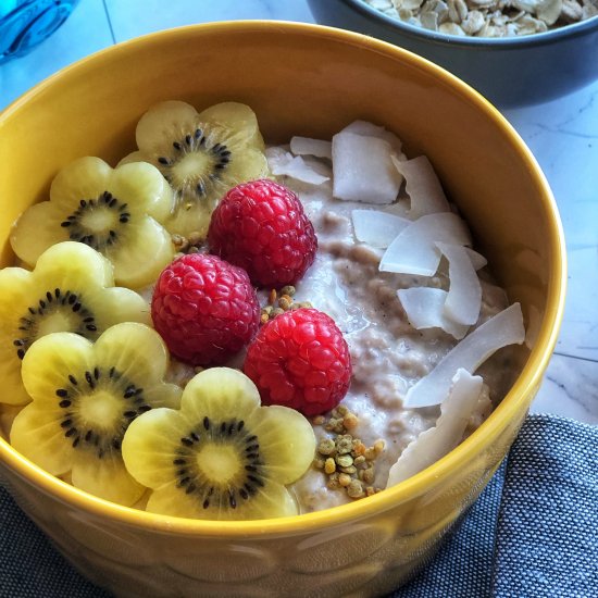 Banana kombucha overnight oats