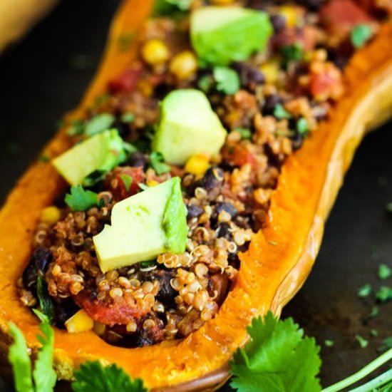 Vegan Stuffed Butternut Squash