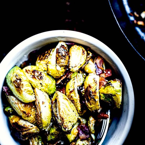 Roasted Brussels Sprout With Bacon