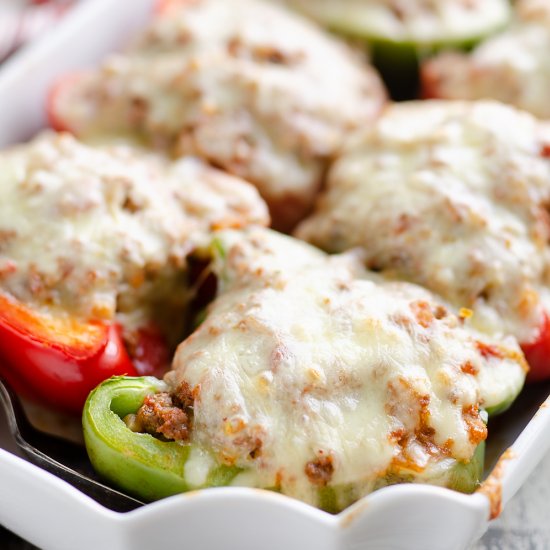 Low Carb Southwest Stuffed Peppers