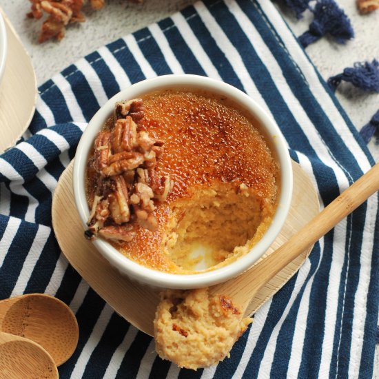 Sweet Potato Praline Crème Brulee