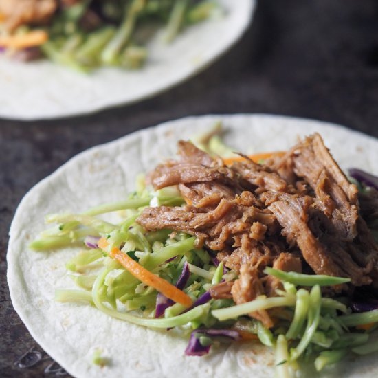 Slow Cooker Korean BBQ Tacos