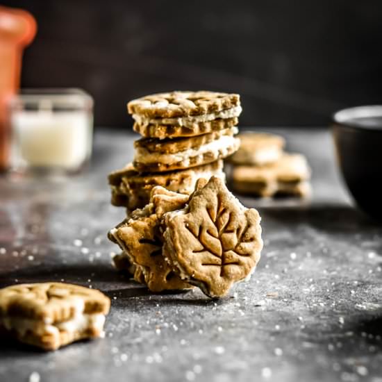 Maple Leaf Cream Filled Cookies