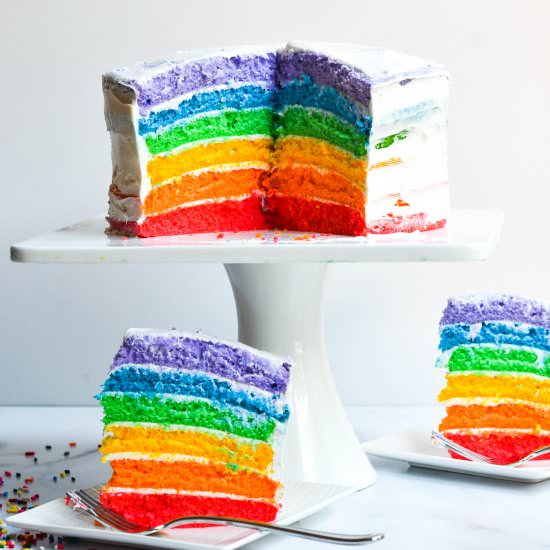 Easy Rainbow Cake