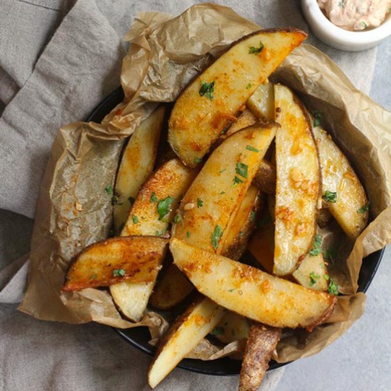 Baked Garlic Home Fries