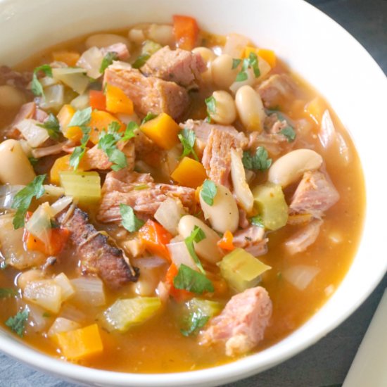 Leftover Ham Bean Soup