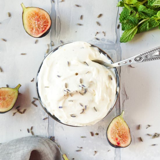 Honey Lavender Whipped Goat Cheese