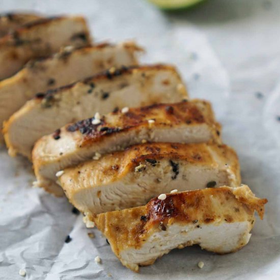 Sesame Ginger Chicken With Lime