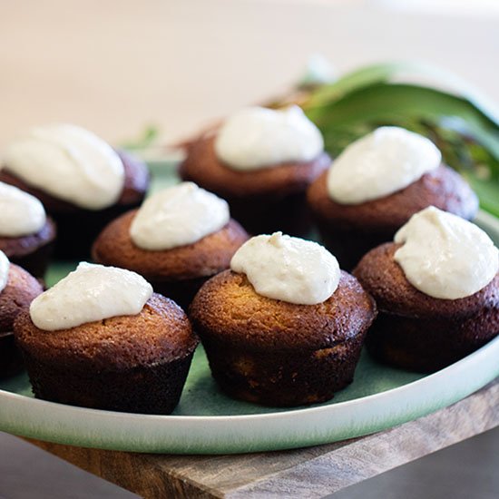 Lemon cardamom cupcakes