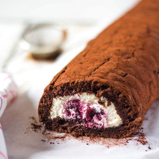 Black Forest Cake Roll