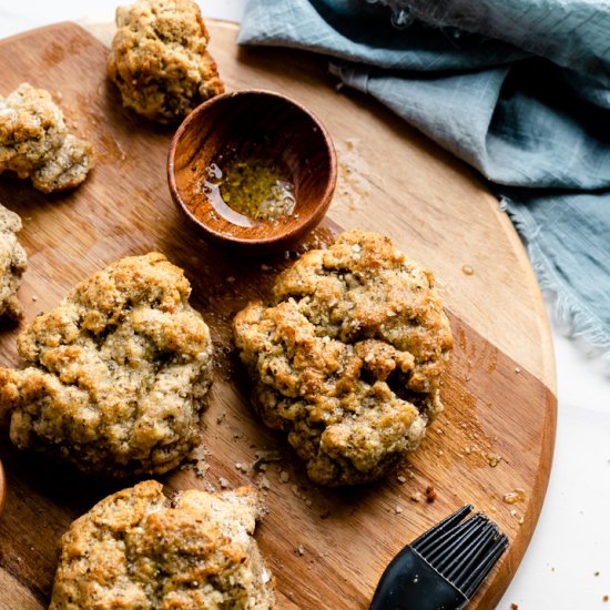 Keto Garlic Bread Biscuits