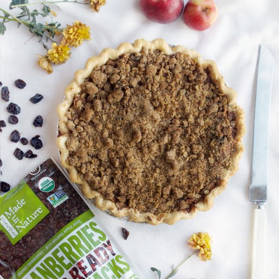 Apple Cranberry Crumb Pie