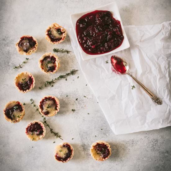 Cranberry Brie Tarts