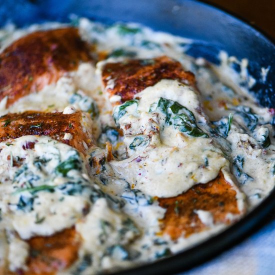 Creamy Tuscan Steelhead Trout