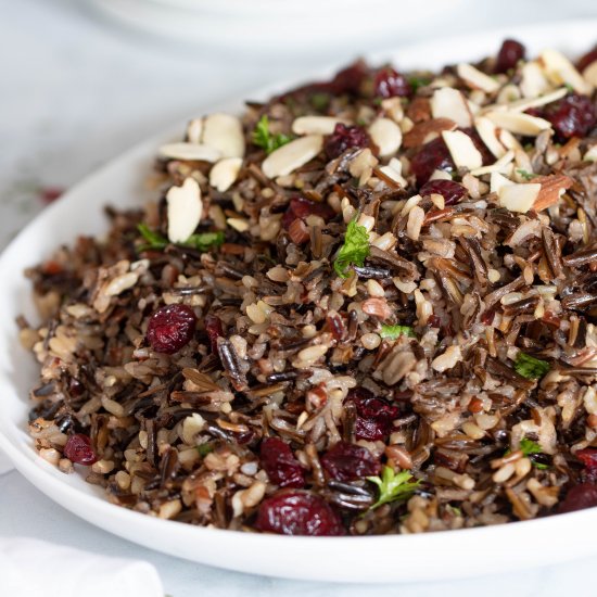 Easy Vegan Wild Rice Stuffing