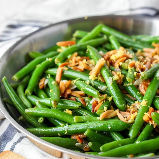 Almond and Lemon Green Beans