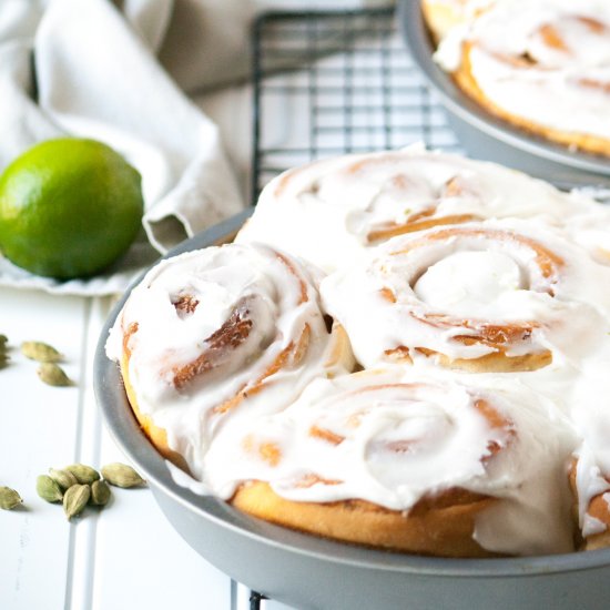 Cardamom – Citrus Cinnamon Rolls