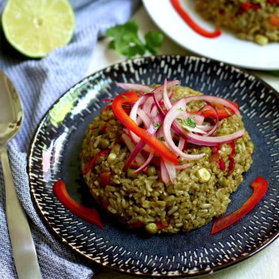 Peruvian Green Rice