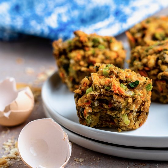 Pistachio + Ritz Stuffing Muffins