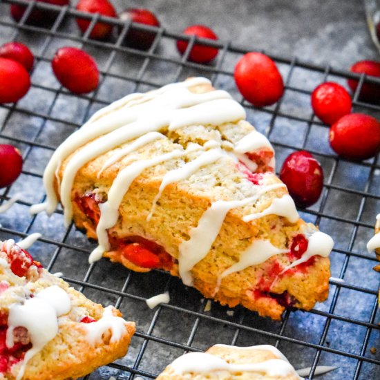 Cranberry Vanilla Bean Scones