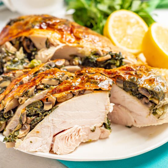 Stuffed turkey breast